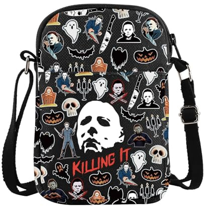 Michael Crossbody Bag Horror Movie Lover Gift Horror Night Gift Michael Killing It Messenger Bag
