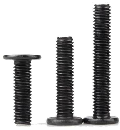Set di 20 Viti a Testa Piatta M5 x 20 in Acciaio Inox A2 V2A, con Filettatura Completa e Rivestimento in Ossido Nero, Include Chiave a Stella T25, Ideale per Macchinari e Decorazioni Architettoniche