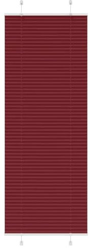 vidaXL Plissee Bordeauxrot 70x200 cm Stoffbreite 69,4 cm Polyester, Faltrollo, Klemmfix, Plisseerollo, Jalousie, Rollo, Plisseerollo für Fenster