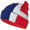 JEJEA Warme Wintermütze mit norwegischer Flagge, Unisex, modisch, gestrickt, mit Bündchen, warme Mütze für Erwachsene, kaltes Wetter, Totenkopfmütze, Schwarz, Schwarz , Einheitsgröße