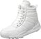 Ohne Absatz Damen Shoes Outdoor Ski Boots Thickening Schuhspanner (White, 36)