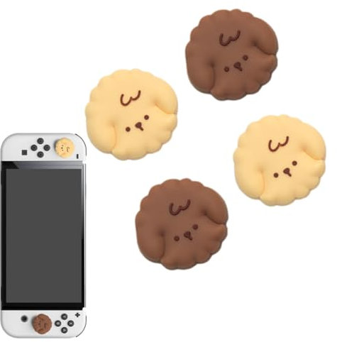 XURJUMI Copri Analogici per Nintendo Switch/OLED Joycon,Cover Levette Analogiche Joystick Thumb Grip Cap in Silicone per Nintendo Switch Lite(2 Paia)-Cucciolo carino