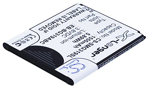 Peakbatt EB-BG319ABC, batteria di ricambio da 1550 mAh per Samsung Galaxy Ace 4 CDMA, Galaxy Ace 4 LTE, SM-G310A, SM-G310AZ, SM-G3139D