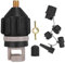 SUP Pumpenadapter, SUP Adapter für Kompressor, SUPs Ventil Adapter mit 5 Gasdüse, Schlauchboot Ventiladapter, für Aufblasbares Ruderboot, Stand Up Paddling Board