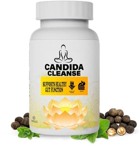 Limpieza De Cándida, Restaura Tu Salud Intestinal Natural, Apoyo Para El Intestino Y El Colon Para Hombres Y Mujeres, Limpieza De Cándida Con Hierbas Naturales Y Probióticos, 60 Cápsulas (Estilo A)