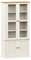 Gucagle Vitrine VIGO Weiß 85x35x170 cm Massivholz Kiefer