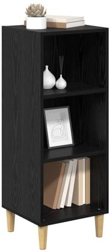 vidaXL Sideboard Black oak 32.5 x 34.5 x 90 cm Engineered wood, Modern Rectangular Sideboard, Stylish Hallway Cabinet, Functional Dining Room Storage, Engineered Wood Unit, Space-Efficient