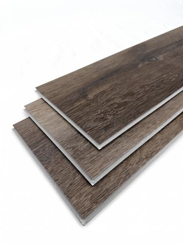 Antique Wood SPC Vinyl Flooring Planks | 6.5mm Rigid Core Click Lock Luxury LVT Floor Tiles | Built-in 1.5mm IXPE Underlayment Cushion | 1.76m² Heavy Duty Waterproof Interlocking Floating Floor