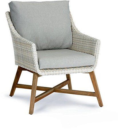 BEST Lounge-Sessel Paterna, teakholz/alabaster, 88 x 65 x 82 cm, 41391504
