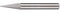 PFERD HM-Frässtift, Spitzkegelform SKM, Zahnung MICRO, Frässtift-ø 6mm, Schaft-ø 6mm, Länge 55mm, 21115076 – für die Feinbearbeitung auf nahezu allen Materialien bis 68 HRC
