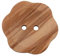 6 Stück hübsche Blume Holzknöpfe aus echtem Oliven Holz 2 Loch europäische Fertigung Blüten Form Holz Knöpfe, Naturknöpfe (22mm)