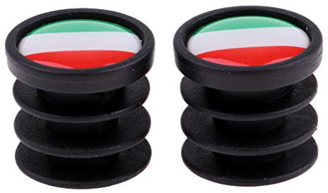 Sharplace 1 Paar Lenkerendstopfen Nationalflagge Lenkerstopfen, Italien