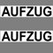 2 Aufkleber 20cm Aufzug Sticker Haus Praxis Hotel Hinweis Schild Wegweiser Lift Fahrstuhl