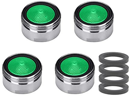 M18 / M20 / M22 / M24 / M28 x 4 Stück Belüfter Wasserhähne Waschbecken Düse Belüfter mit ABS-Filter für Armaturen in Küche und Bad - Gewinde männlich (M20)