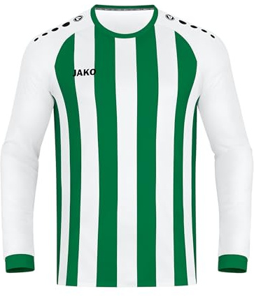 JAKO Herren Trikot Inter (Langarm), Weiß/Sportgrün, XXL