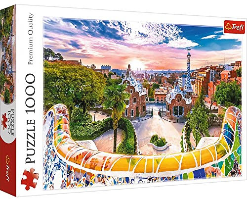 Puzzle 1000 Sonnenuntergang in Barcelona, Spanien