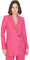 Trendyol Blazer régulier uni à col Revers Manteau, Fuchsia, 66 Femme