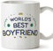 MUGFFINS Boyfriend Mug - in English - World's Best - Funny Gift - Ceramic 11oz Mug