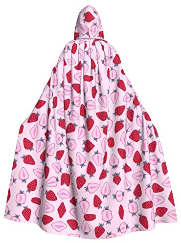 RFSHOP Beautiful White Swans on The Lake printed Unisex Adults Long Hooded Cloak Cape for Halloween carnival Cosplay Costumes,w
