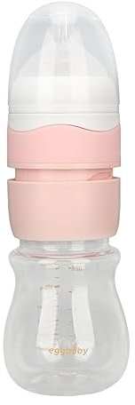 HOHXFYP Schnellverschluss Babyflasche, Geneigter Nippel, Schnell Drehbare Babyflaschen mit Milchpulverbox, Abnehmbarer, Vorgespannter Formelspender, Misch Babyflasche