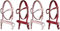 HKM 13046 Gebisslose Trense -Funny Horses 2- für Holzpferde, Rosa, Shetty (Packung mit 2)