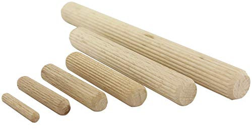 JOWE Holzdübel ø 12mm Dübel aus Holz Länge 60mm Dübelstangen Buche Inhalt 1000 Stück