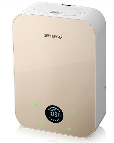 Waterless Essential Oil Diffuser - 150mL Smart Portable Bluetooth Diffuser | Dual-Power (Battery/AC) | Covers up to 1500 Sq Ft Home Aromatherapy - White Gold(AC+Battery)