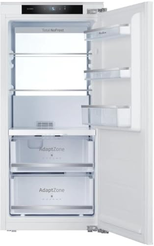 Amica Nevera empotrable con puerta fija de 1220 mm de nicho NoFrost FreshZone control electrónico compresor de 122,1 x 55,6 x 55 cm – Frigorífico empotrado sin congelador