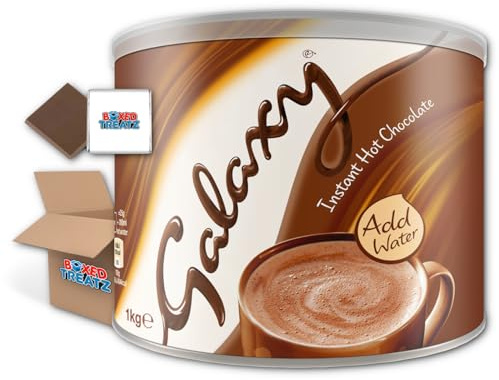 Galaxy Instant Hot Chocolate 1x1kg | Galaxy Smooth & Creamy Approximately 40 Servings Per Pack Boxed Treatz