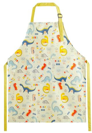 Torytoe Delantal Infantil, Delantal Niños con Bolsillos Delantal de Cocina para Niñas Lavable y Ajustable para Niños y Niñas Manualidades, Pintura, Fiestas