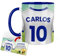 Kembilove Taza Personalizada Español | Tazas de Desayuno Fútbol | Regalo Original Real Madrid | Fútbol para Niños | Día del Padre | Tazas personalizadas