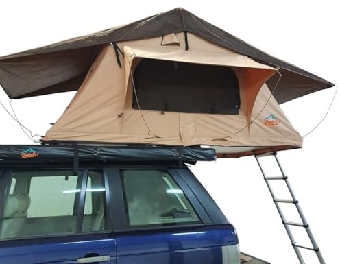 Tienda de Techo para Coche DominGo Camper DMG135, Ideal para Aventuras, Cómoda, Duradera, Fácil de Usar (Grande)