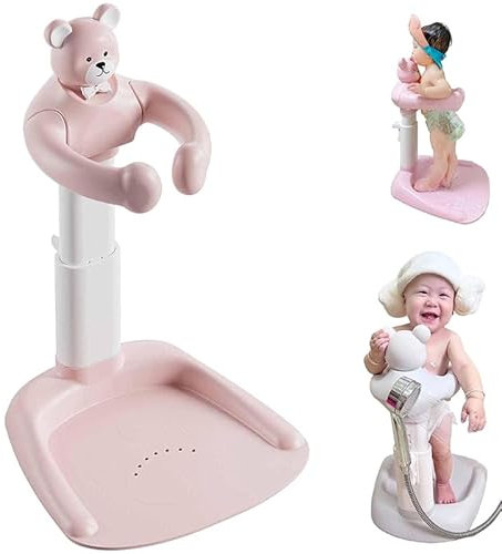 Baignoire réglable pour bébé avec support Support de baignoire à gra-nde base Support de douche pour bébé Support de douche réglable pour bébé Support de baignoire à hauteur réglable pour bébé