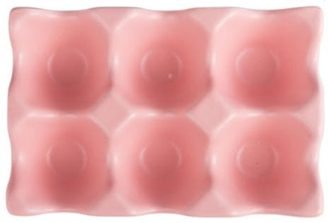 Qusedwey Kitchen Supplies Egg Tray Egg Rack Household Ceramic Tableware Supplies Egg Tray Egg Tray Pink