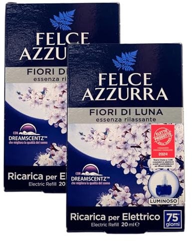 Felce Azzurra - Aria Di Casa, Ricarica Per Diffusore Elettrico, FIORI DI LUNA, Essenza Rilassante 20ml (2 Unità)