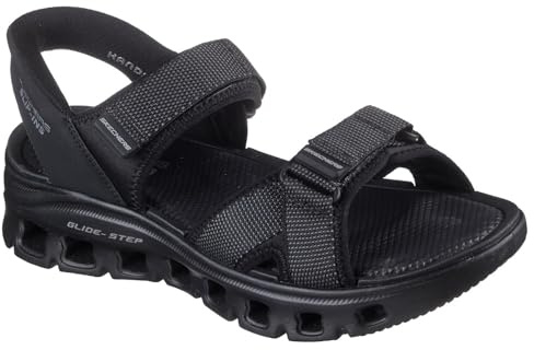 Skechers Herren Glide-Step Pro Sandal Salvoe, Black Textile/Pu, 46 EU