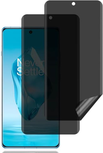 BCHKLAI Protection D'écran Anti-Espion pour OnePlus 12R 5G [2 Pièces] | Anti-Spy Protège Écran, Privacy Film en TPU Flexible, Sans Bulles, Anti-Rayures, Privacy Protecteur Écran pour OnePlus 12R
