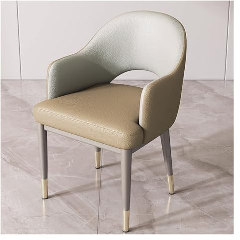 YANG11FAN Esszimmerstühle Moderne Esszimmerstühle, gepolsterter Mid Century Modern Stuhl, Armlehnstühle for Küche & Esszimmer, Wohnzimmer, Schlafzimmer Küchenstuhl(Bruin)