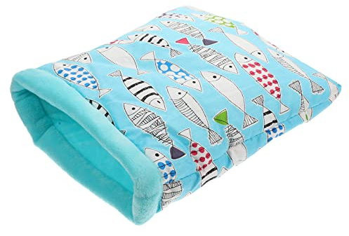 Luxshiny Hamster Schlafsack aus Baumwolle und Warmes Kuschelnest für Meerschweinchen Ratten und Ähnliche Kleintiere Winddicht und Gemütlich Versteck und Schlafplatz