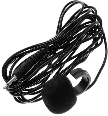Toyvian Microphone Mini Micro-Cravate pour Flûte et Instruments à Vent, Câble 1,5 M, Système Audio pour Instruments Acoustiques, Enregistreur Performant pour Orchestre et Scène