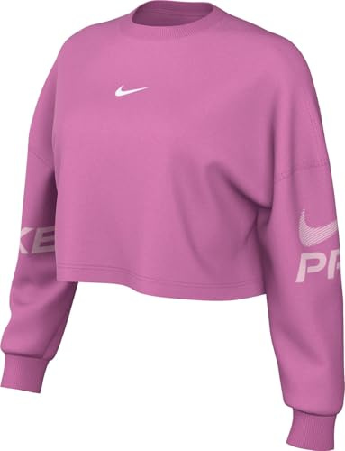 Nike DF FLC Crew TT Grx Sudadera Mujer (Pack de 1)