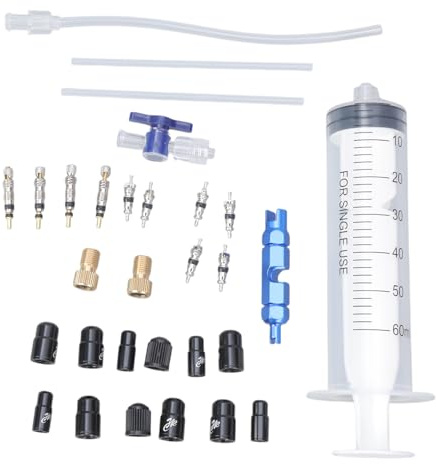 FANSHINUO Schlauchlose Reifendichtmittel für Fahrräder, 60 ml, Einspritzdüsen für Rennräder, Reparatur, auch für Radfahrer