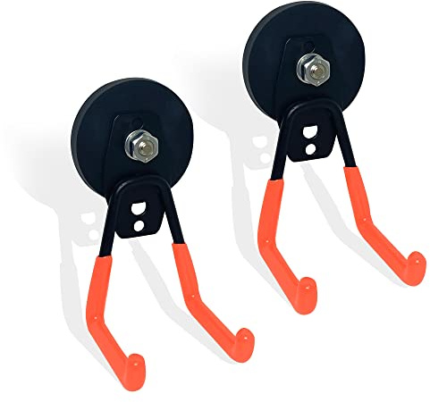 Acfruits Magnet Haken 9.9kg Ø66mm Werkstatt Garten Außen | Tragkraft,Ø66mm,NeodymMagnet,Rostfrei,Pulverbeschichtet,Werkstatt,Garten,Außenbereich,Elektrowerkzeug,Organizer,Klebemagnet