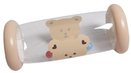 TTETTZ Rodillo de Gateo para Bebés Juguete Cilindro de Rodamiento Infantil Rodillo Inflable PVC con Campana Soporte de Gateo Adecuado para Estimulación, 54 Cm X 24 Cm X 24