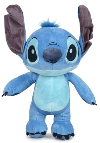Stitch Plüschtier mit Sound 32cm – Angel, Lilo & Stitch Kuscheltier – Weiches Plüsch Stofftier in verschiedenen Motiven