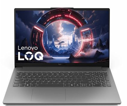 Lenovo LOQ Essential 15.6 Full HD Gaming Laptop, Intel Core i5-12450HX (8 Cores, 12 Threads), 16GB DDR5, 512GB SSD Drive, GeForce RTX 3050, HDMI, Wi-Fi 6, Bluetooth, Card Reader, Wins 11, Luna Grey
