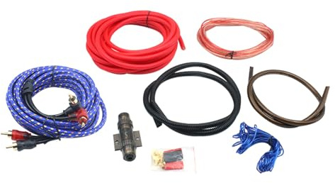 Advanced subwoofer cable enhanced low-frequency output, plug and play setup, compact automatic integrated vehicle amplifier harness premium car amplifier wiring heavy duty bass fit