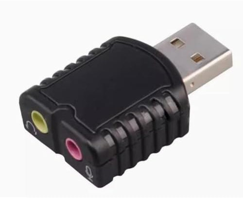 H40 Externe Soundkarte USB auf 3.5mm Audio Stereo Sound Adapter für Win Mac Lunix, External Sound Card Stereo Adapter for Windows und Mac, Plug and Play. Kein Treiber erforderlich