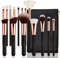 docolor Makeup Brushes 15Pcs Professional Makeup Brush Set with Travel Bag Powder Foundation Concealers Eyeshadow Eyeliner Blending Lip Brush Tools Rose Gold Gift Choice