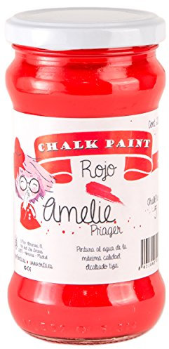 Amelie Prager 280-51 Pintura a la Tiza, Rojo, 280 ml